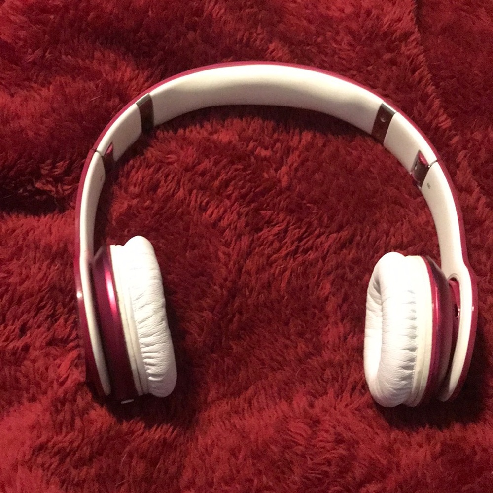 Pink beats headphones